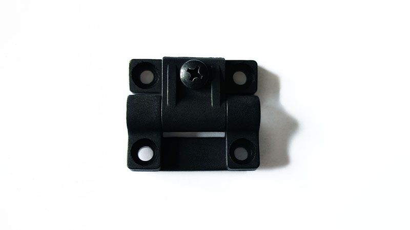 Black Plastic Positioning Machine Adjustable Folding Pivot Butt Door Hinge-19455A